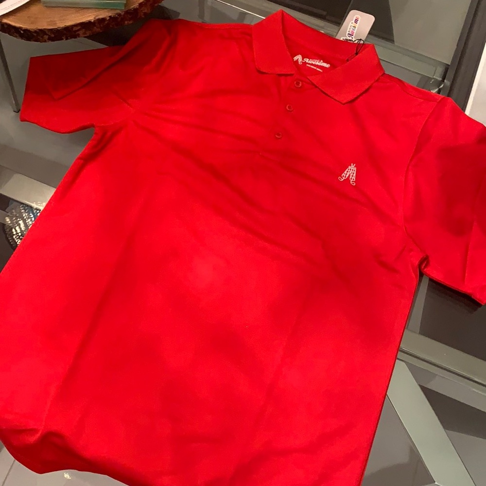 Royal & Awesome Gold shirt with tags